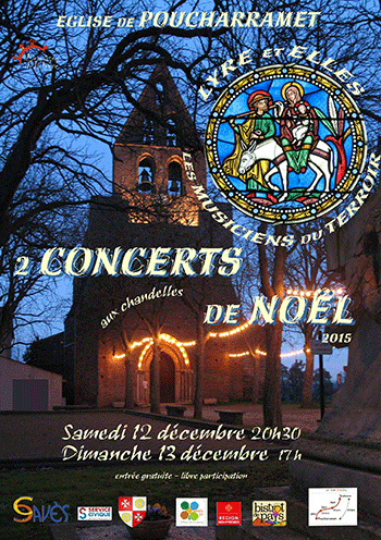 Affiche Concerts -de-Noël  - Sam. 12 et dimanche 13 décembre  2015