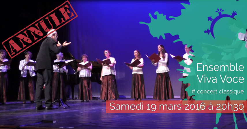 Concert - Ensemble Viva Voce - Samedi 19 mars 2016