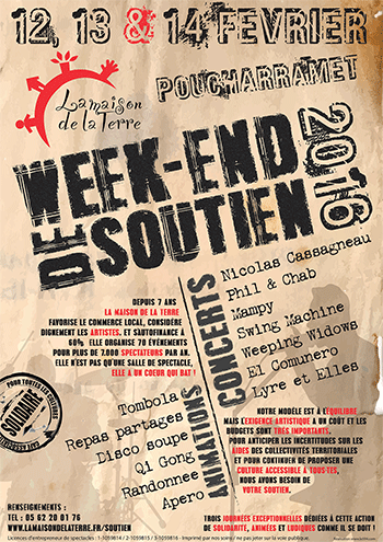 Affiche - Week-end de soutien Affiche - Week-end de soutien