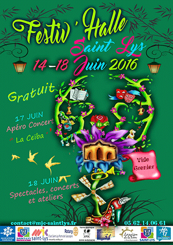 Affiche Festiv'Halle 2016 - MJC de St Lys