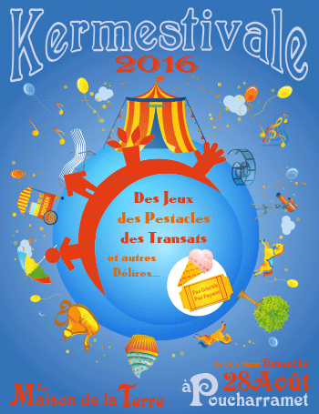 Affiche Kermestivale 2016 - La Maison de la Terre