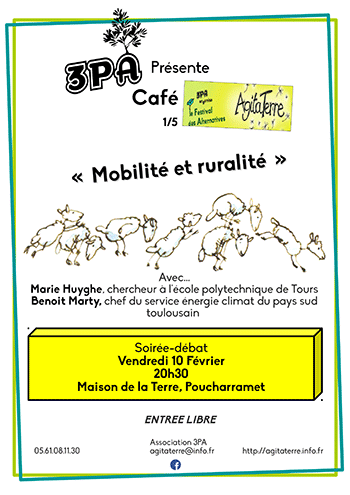 Café Agitaterre – Mobilité et ruralité - Vendredi 10 février 2017