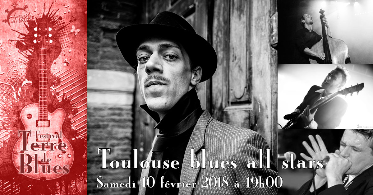 Terre de blues, concert, Toulouse blues all stars, samedi 10 février 2018