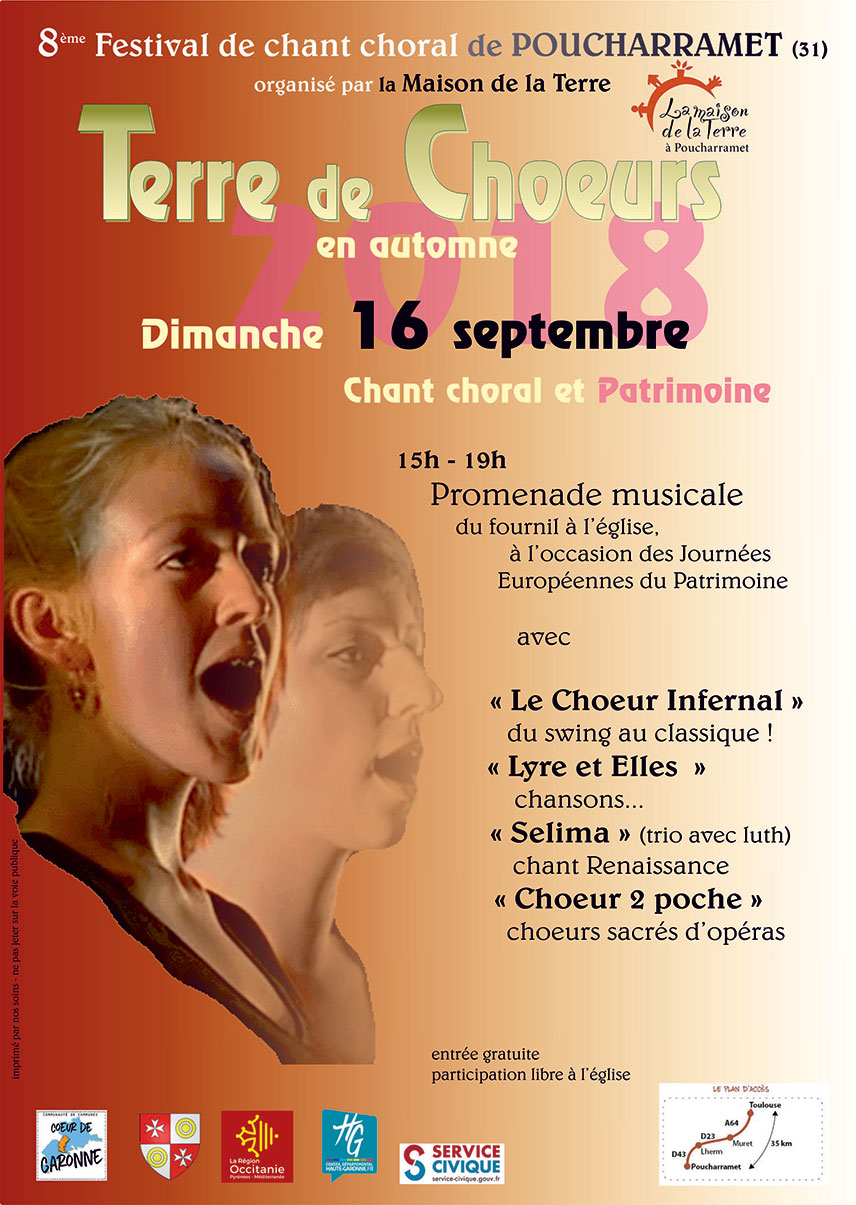 Affiche Terre de Chœurs 2018 Affiche Terre de Chœurs 2018
