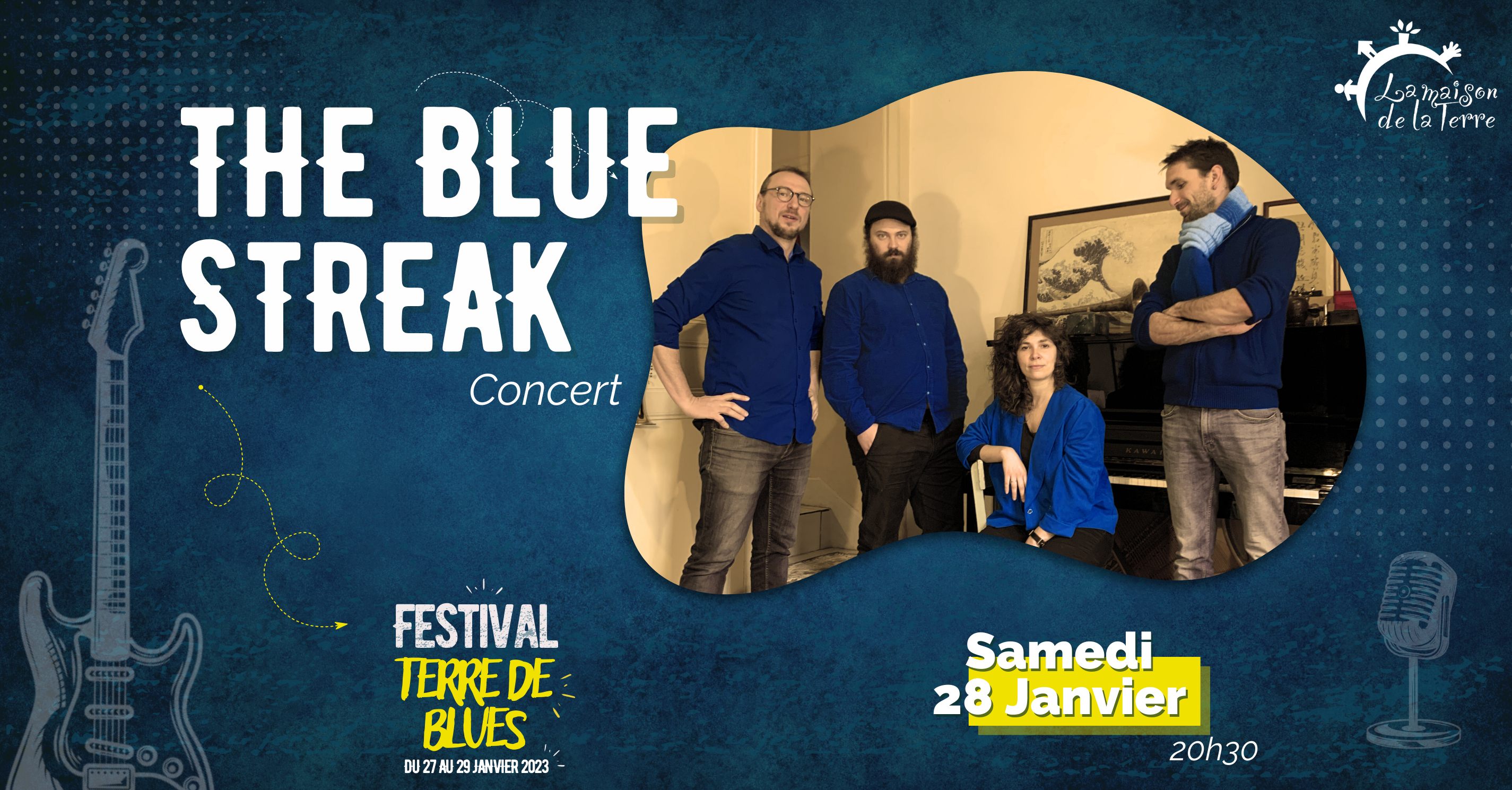 Concert, The Blue Streak, Samedi 28 janvier à 20H30
