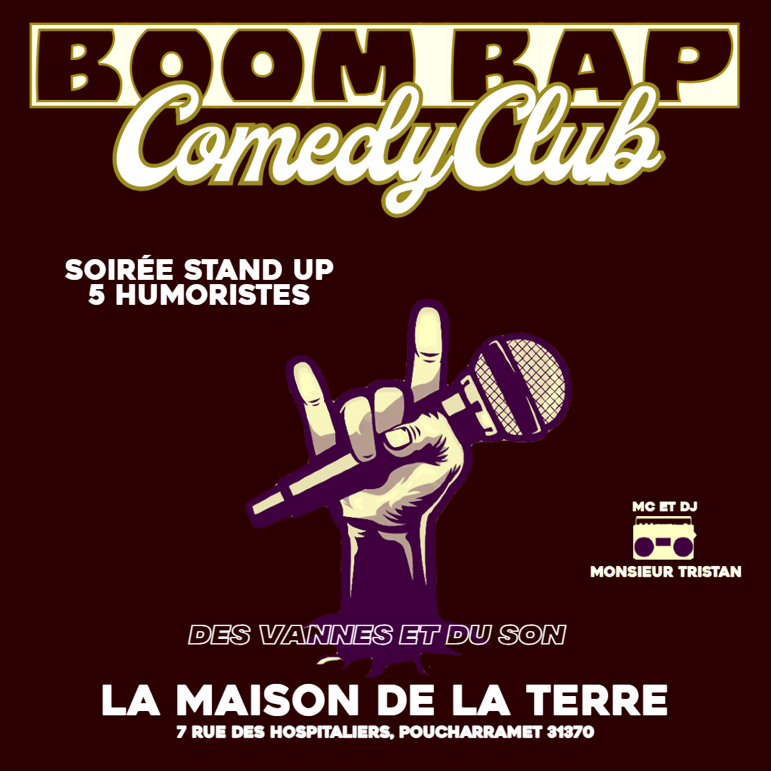 Soirée Stand Up- Boom Bap Comedy Club, Vendredi 2 février à 21h00
